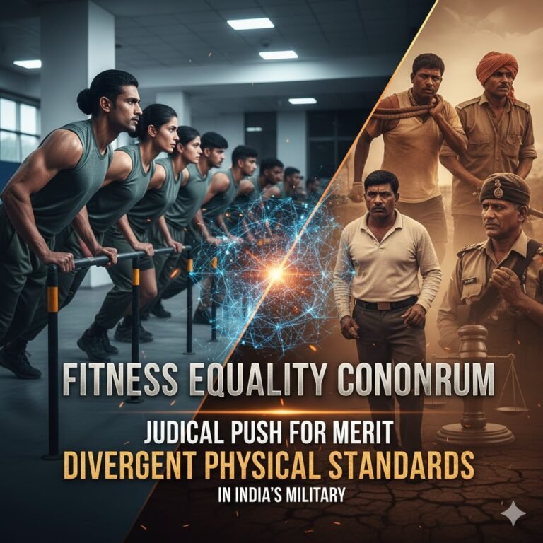 Fitness Equality Conundrum: Judicial Push for Merit Collides with Divergent Physical Standards in India’s Military