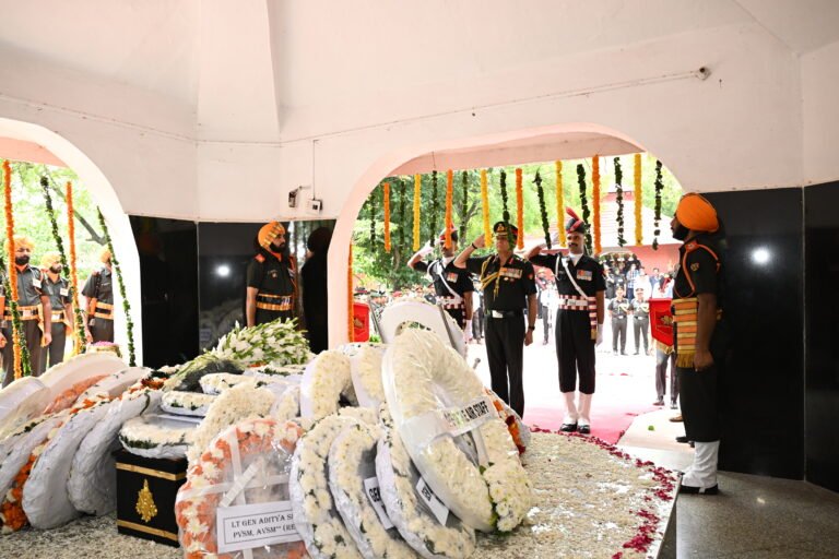 Indian Army Bids Farewell to Former Army Chief Gen VN Sharma with Full Military Honours